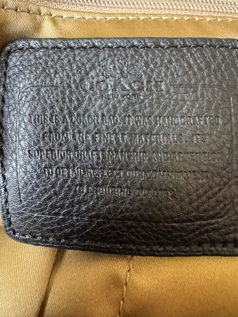 Coach Park Pebbled Leather Carrie Tote - Picture 11 of 12
